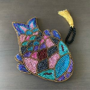 Beaded Koi Fish Coin Purse